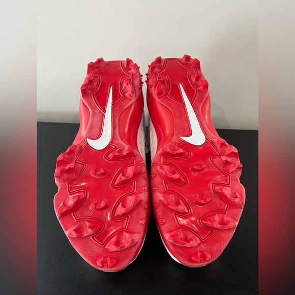 Nike Force Savage Pro 2 Shark Promo Linemen Football Cleats White Red Size 14 main image 4